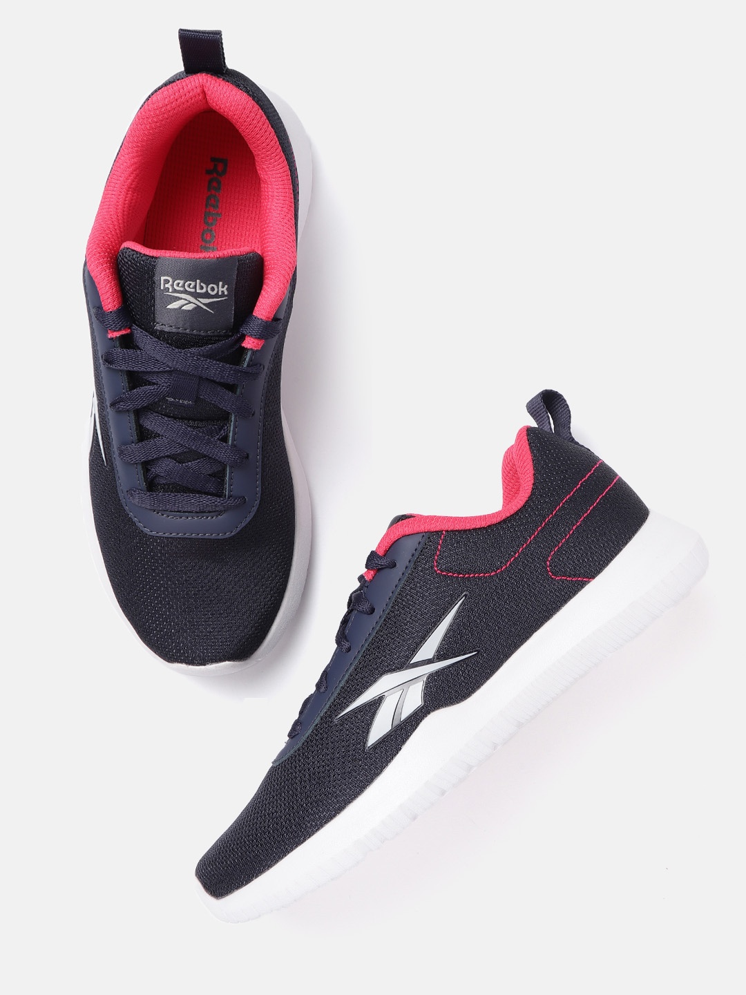 

Reebok Women Navy Blue Woven Design Advent Training Shoes