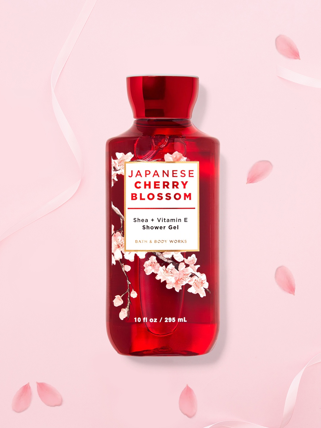 

Bath & Body Works Japanese Cherry Blossom Shower Gel 295 ml, Red