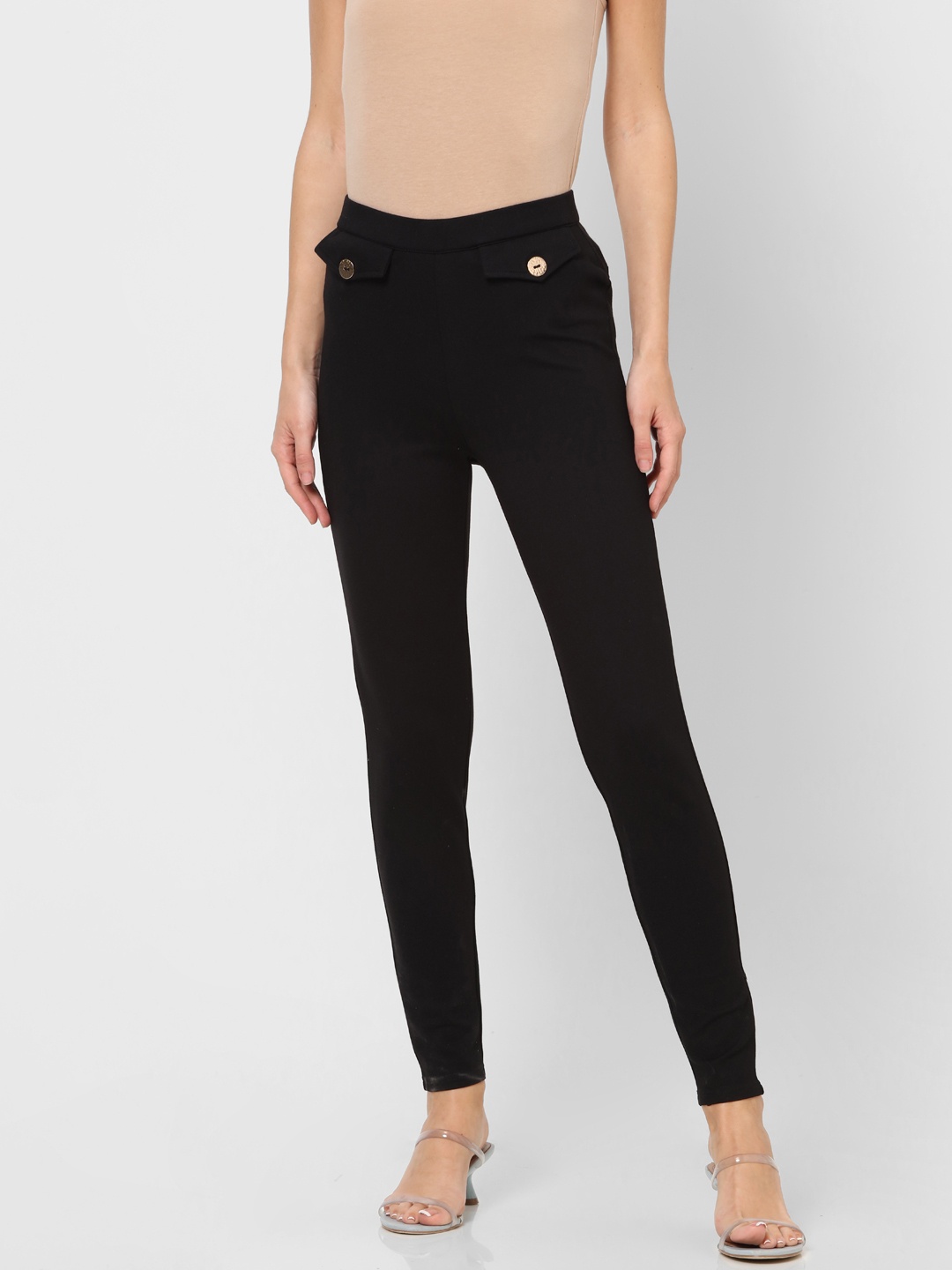 

ONLY Women Black Solid Jeggings