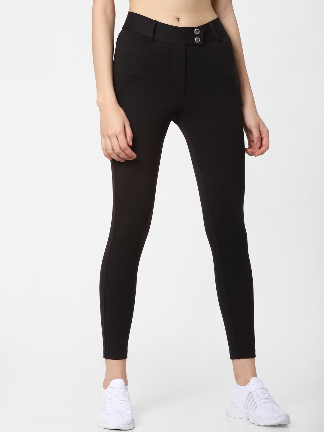 

ONLY Women Black Solid Jeggings