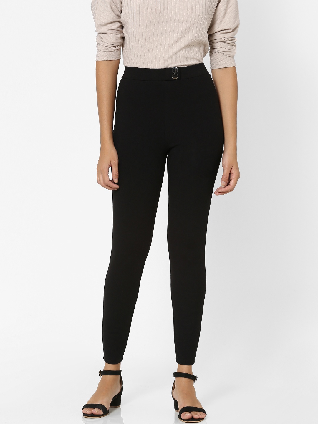 

ONLY Women Black Solid Jeggings