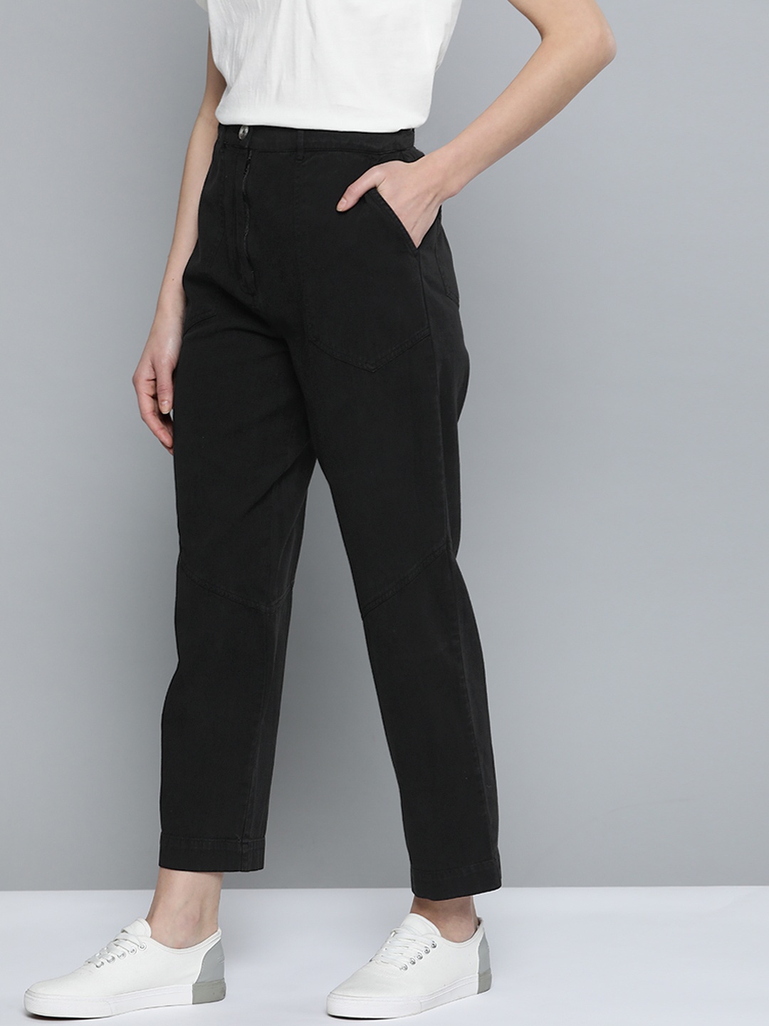 

Mast & Harbour Women Black Regular Fit High-Rise Clean Look Jeans