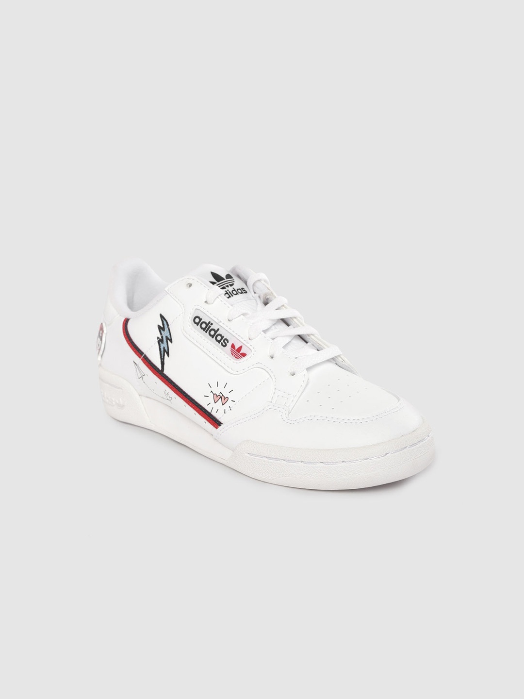 

ADIDAS Kids White Printed Continental 80 J Icons Sneakers