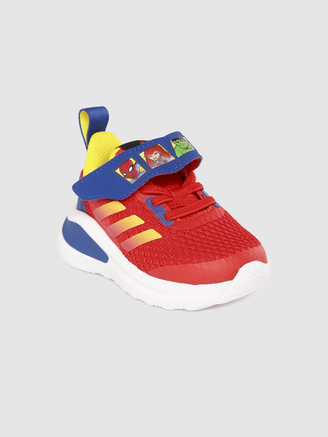 

ADIDAS Kids Red & Blue Woven Design FortaRun Superhero Training Shoes