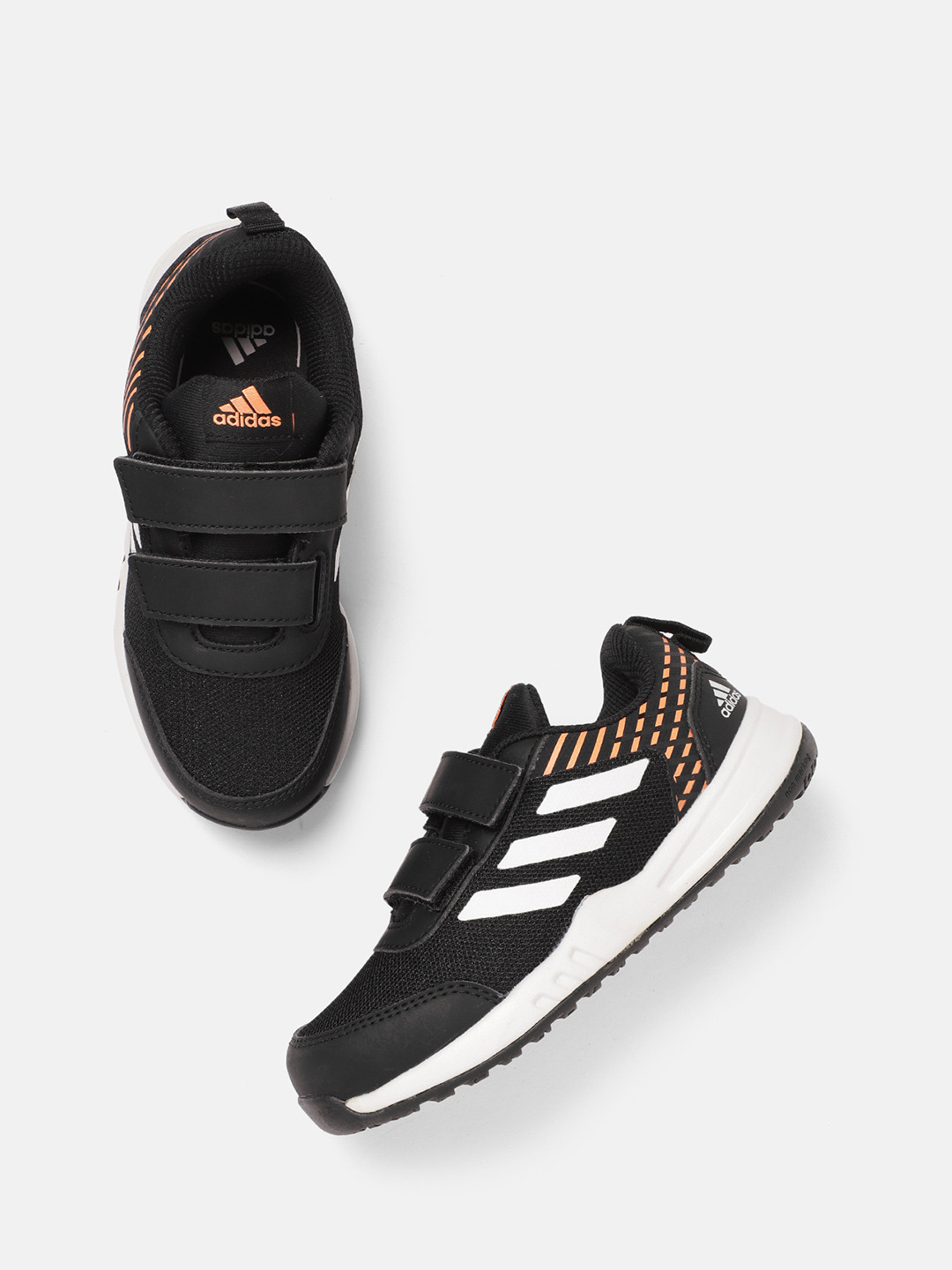 

ADIDAS Kids Woven Design Lit-Up 1.0 Running Shoes, Black