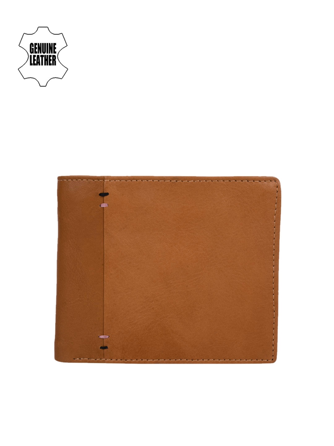 

TKWD Leathers Men Tan Brown Genuine Leather Wallet