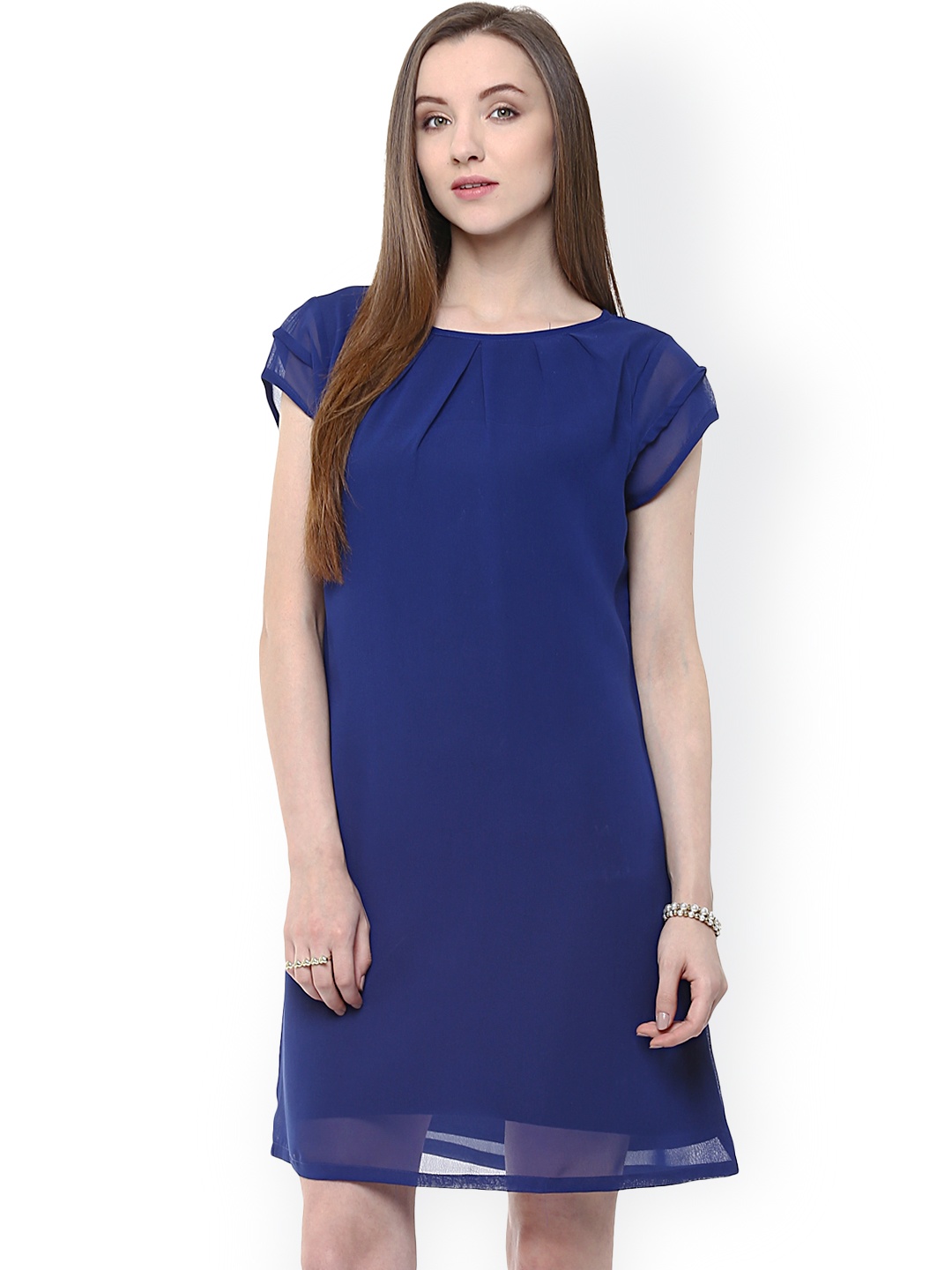 

Zima Leto Navy Shift Dress, Navy blue