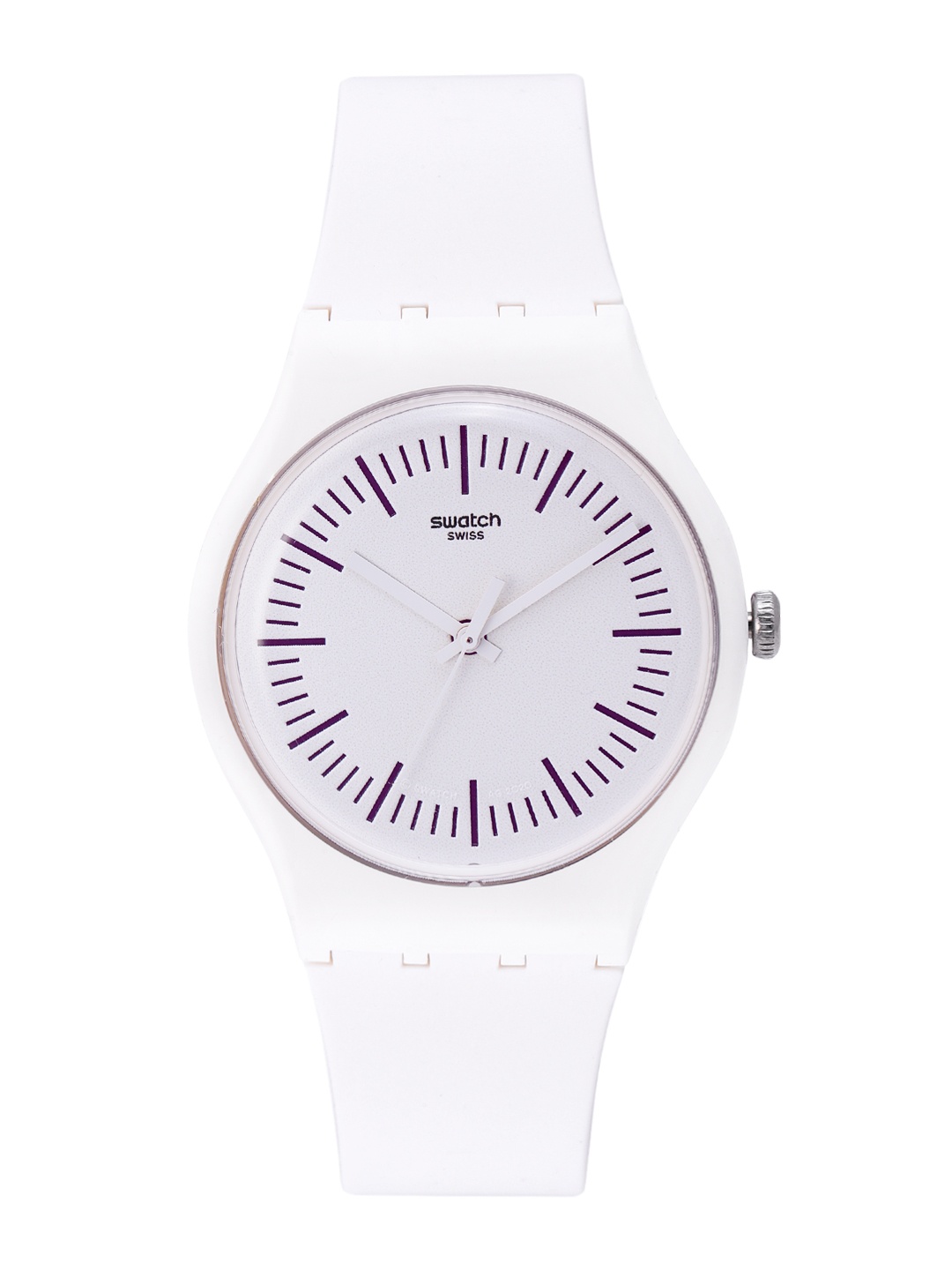 

Swatch Unisex White Water Resistant Analogue Watch SUOW173