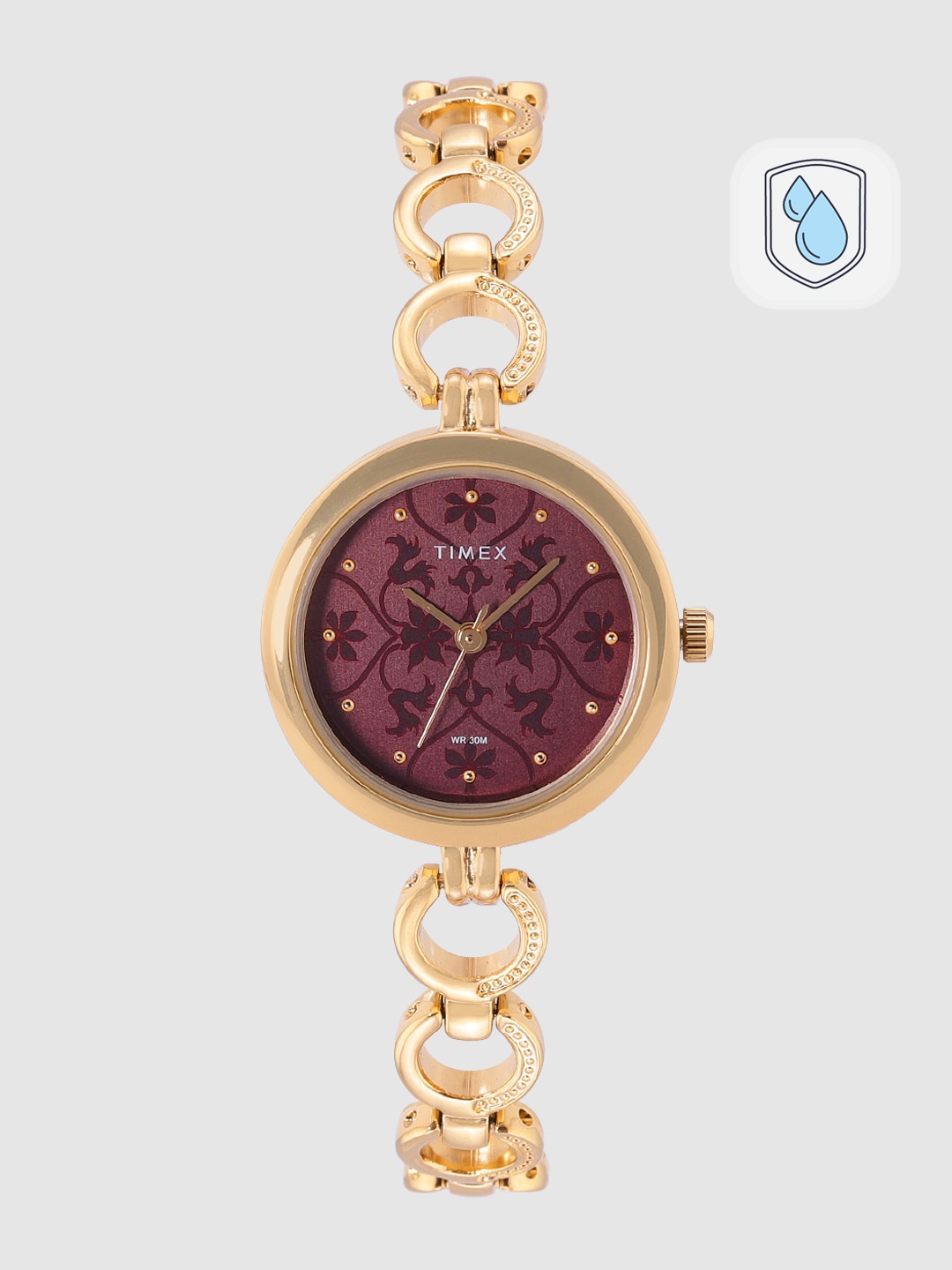 

Timex Women Purple Analogue Watch - TWEL11415, Burgundy