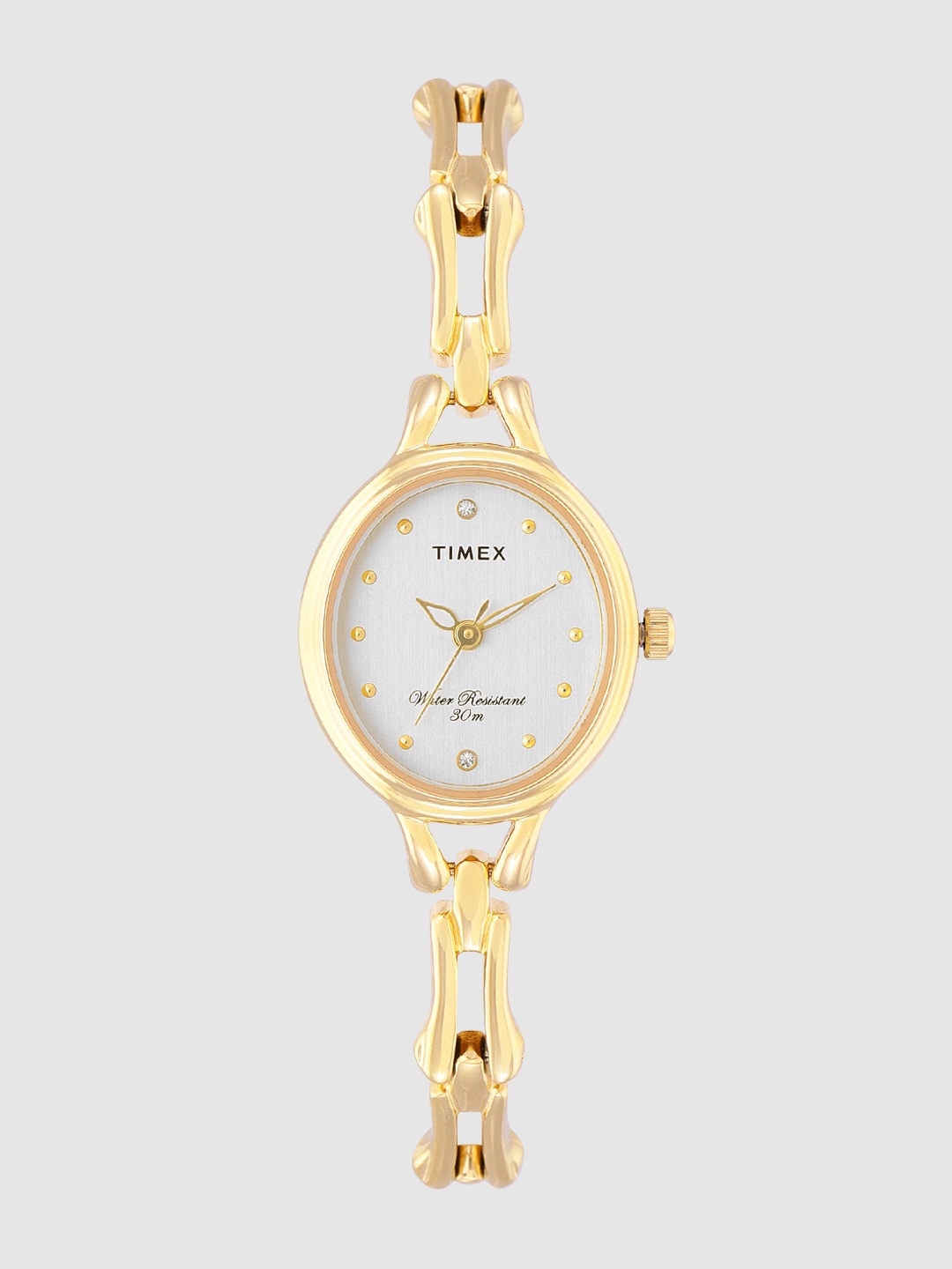 

Timex Women Silver-Toned Analogue Watch - TW0TL9302, Off white