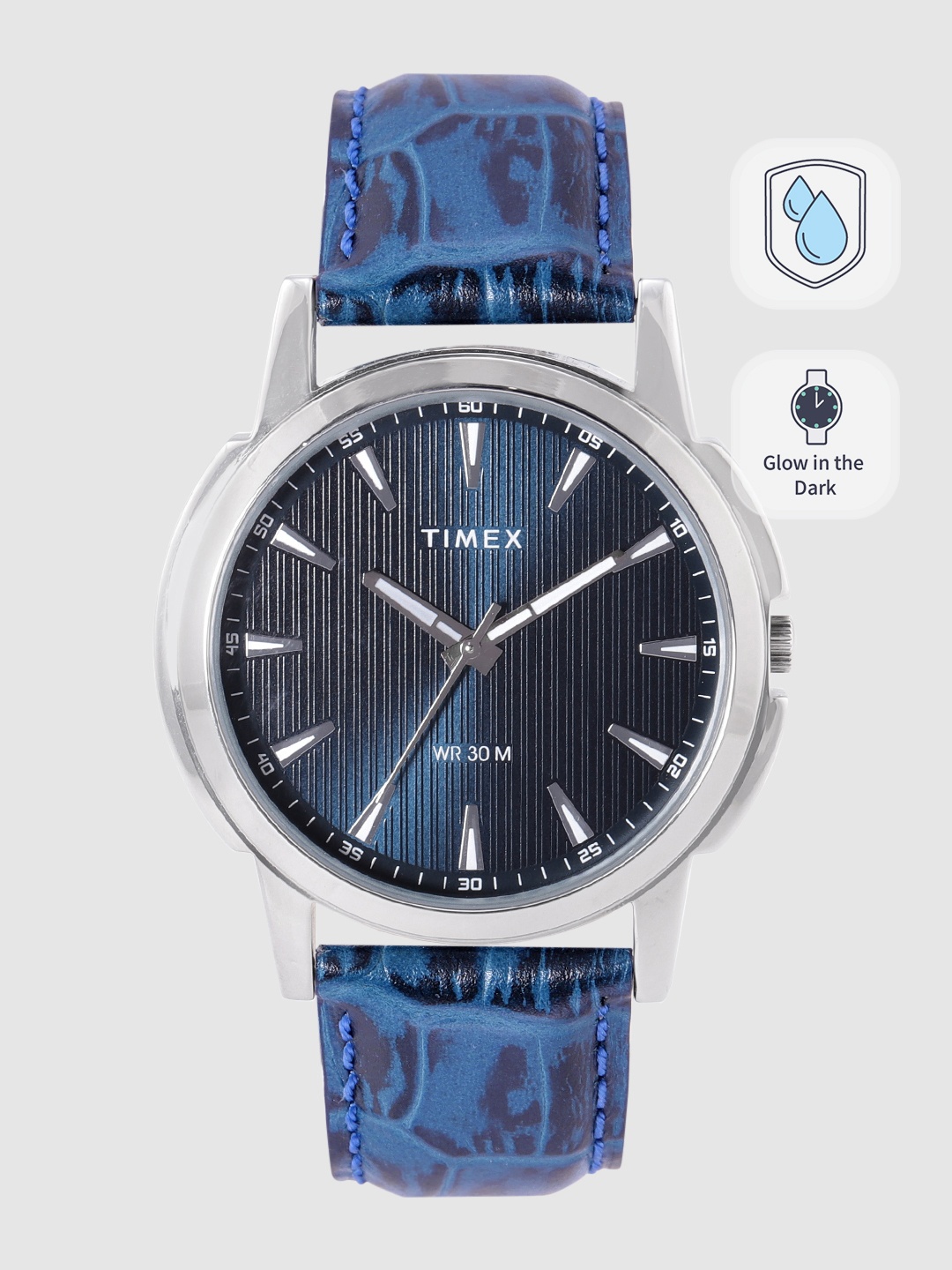 

Timex Men Blue Textured Analogue Watch TW00ZR288E