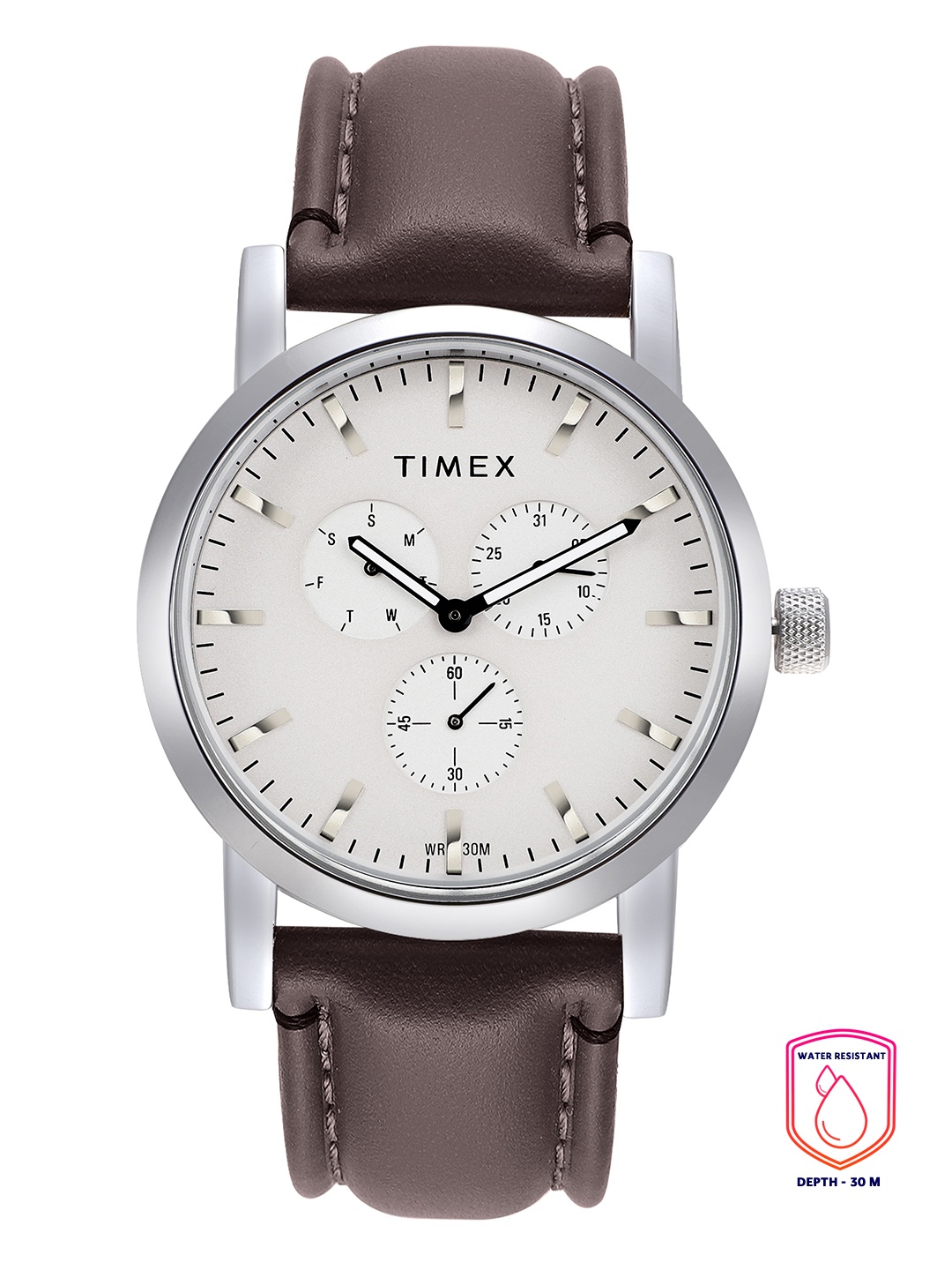 

Timex Men Grey Multifunction Analogue Watch - TWEG16606, Cream