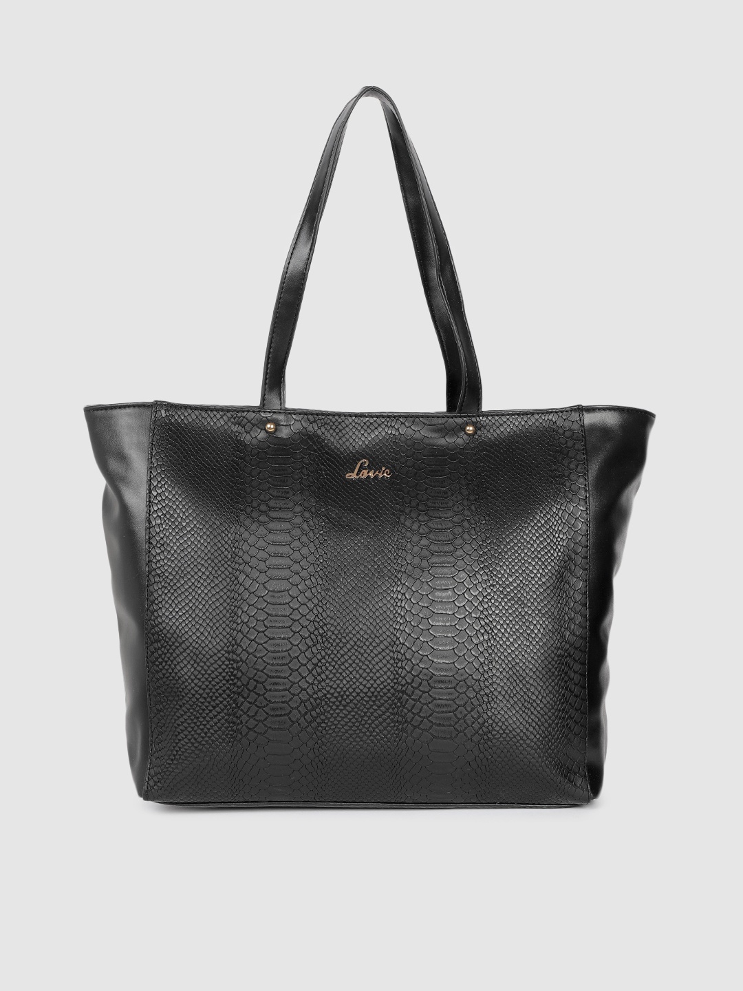 

Lavie Black MALNOV Croc Textured Shoulder Bag