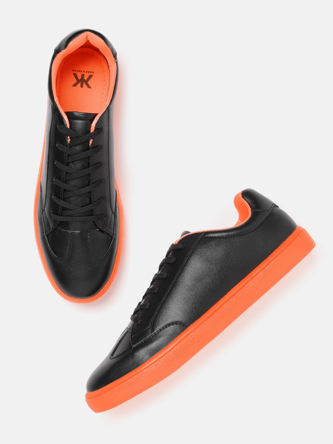 

Kook N Keech Women Black Solid Sneakers