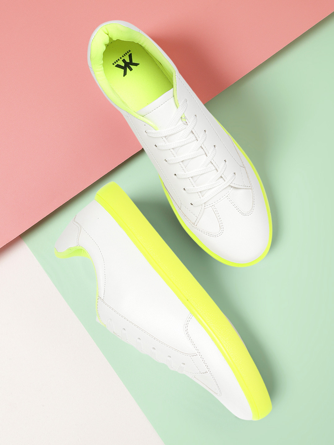 

Kook N Keech Women White Solid Sneakers
