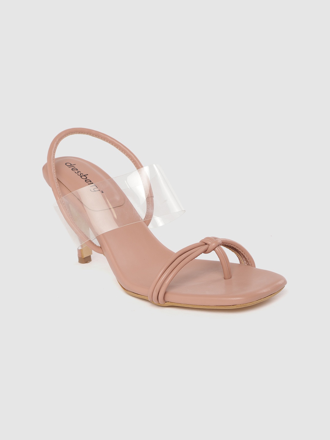 

DressBerry Women Nude-Coloured Solid Slim Heels