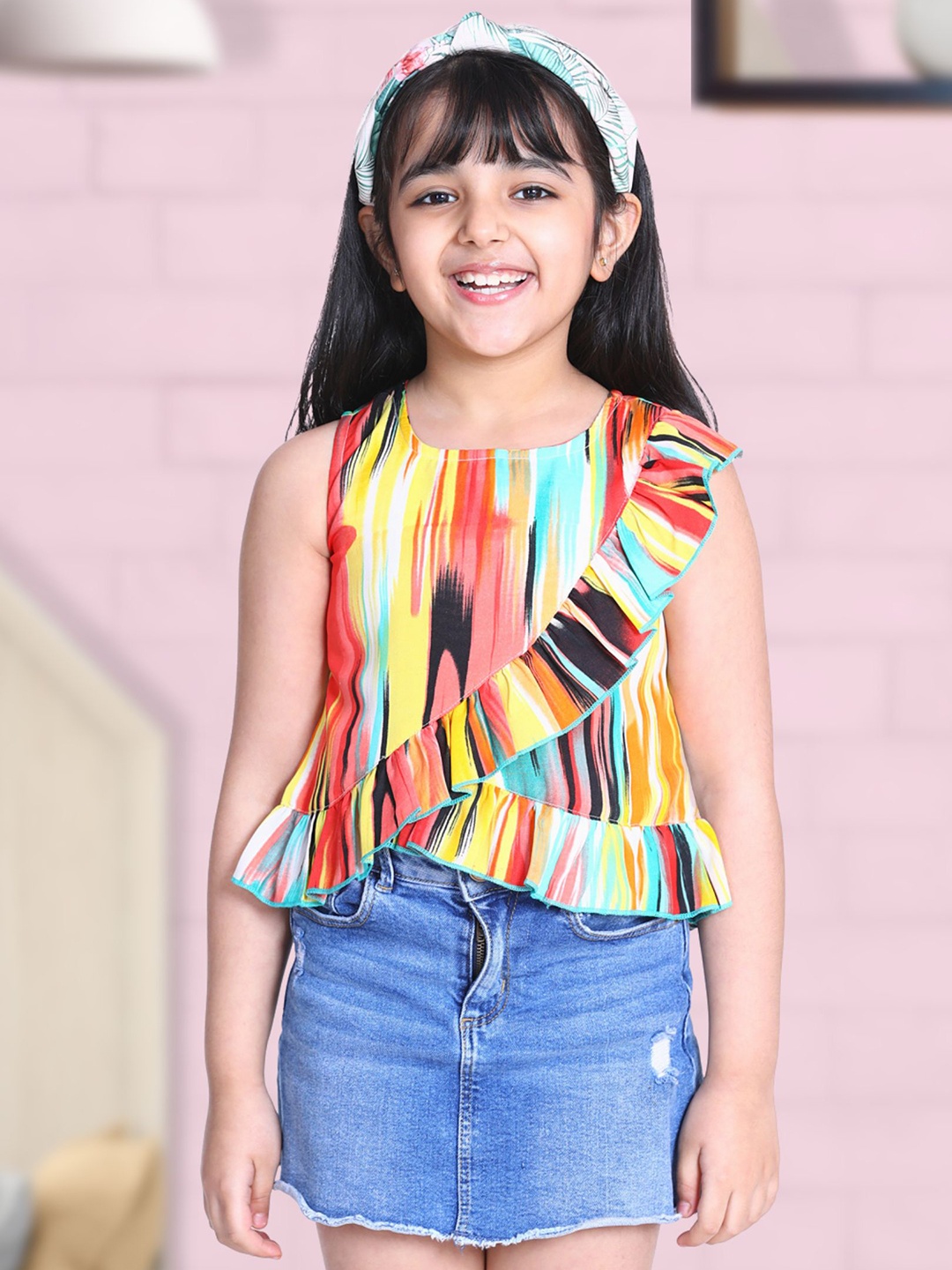 

Cutiekins Girls Multicoloured Printed Top, Multi