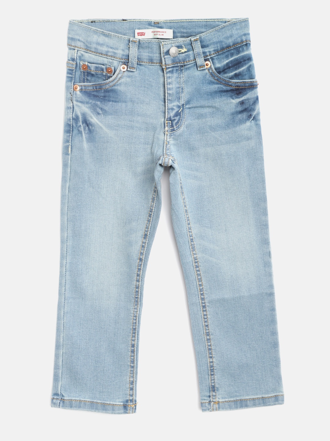 

Levis Boys Blue 511 Performance Slim Fit Mid-Rise Clean Look Stretchable Jeans