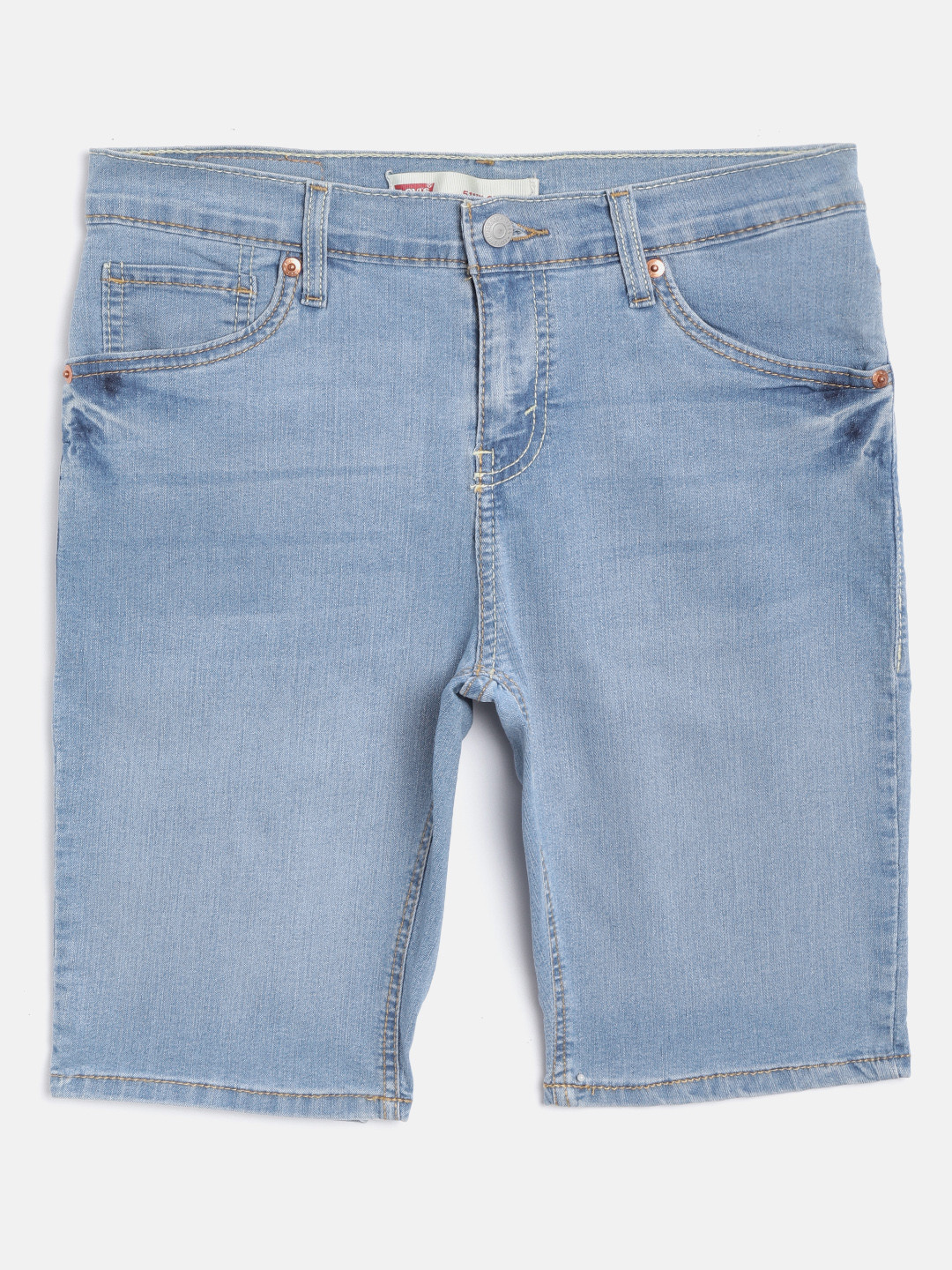 

Levis Boys Blue Washed 511 Slim Fit Denim Shorts