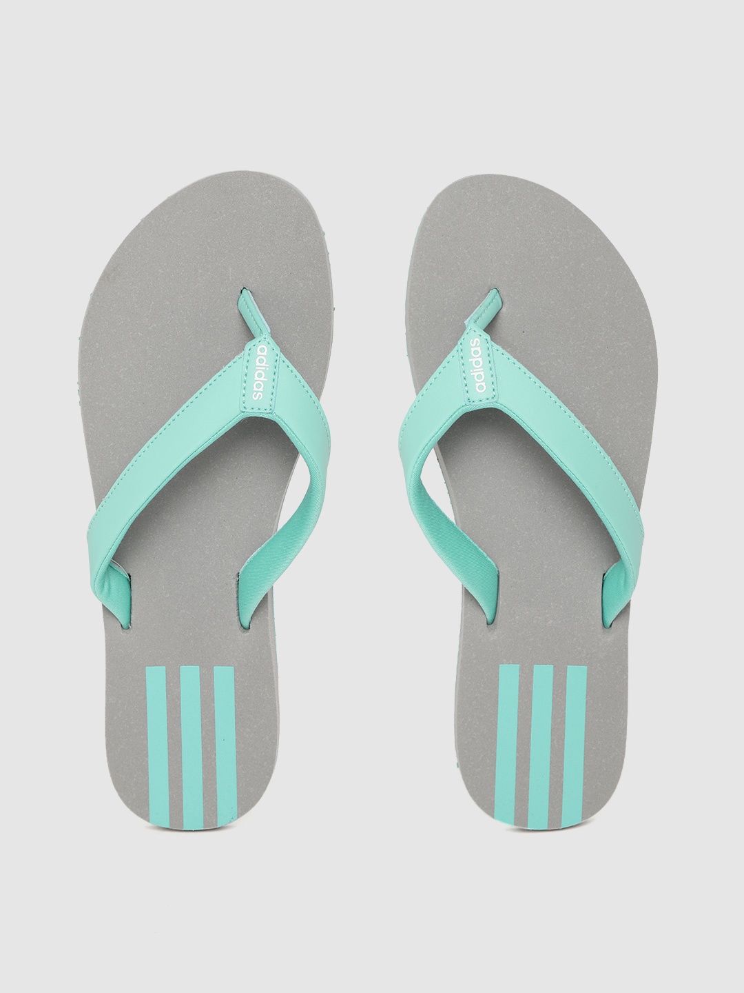 

ADIDAS Women Turquoise Blue & Grey ADI FF Solid Thong Flip-Flops