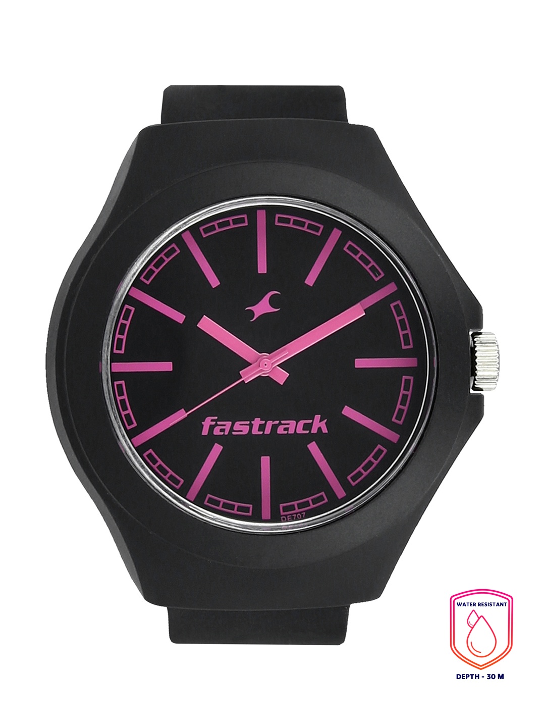 

Fastrack Men Black Dial & Black Straps Analogue Watch