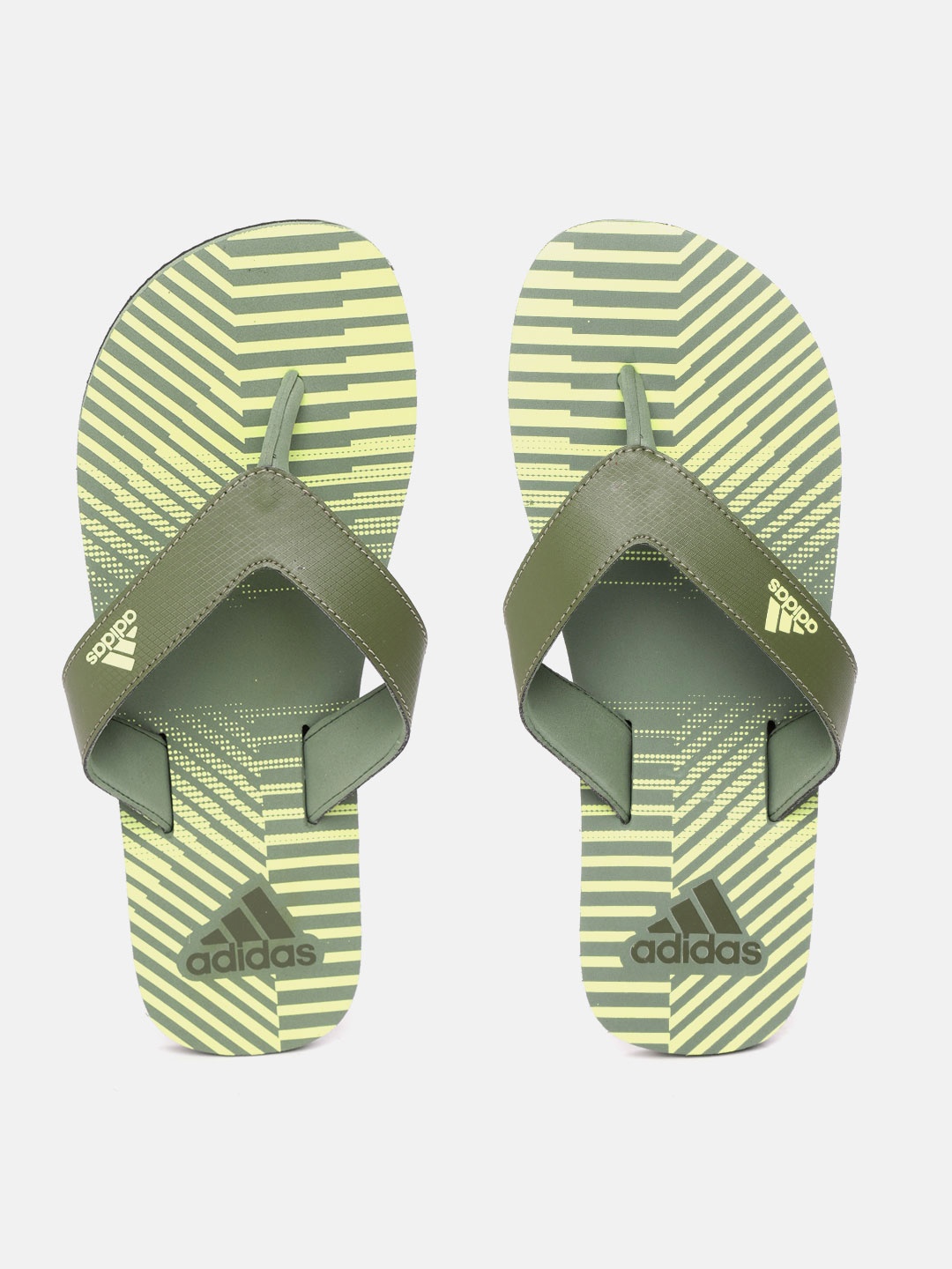 

ADIDAS Men Green Beach Print Max Out 19 Printed Thong Flip-Flops