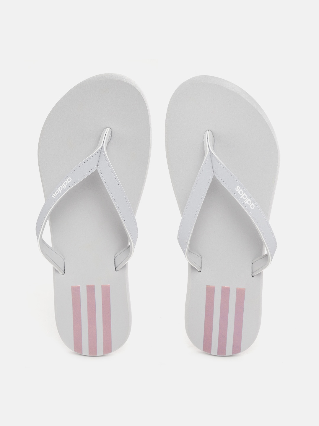 

ADIDAS Women Grey Solid Eezzay Thong Flip-Flops