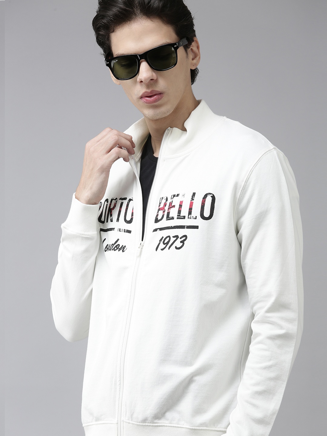 

BEAT LONDON by PEPE JEANS Men White Printed Sweatshirt