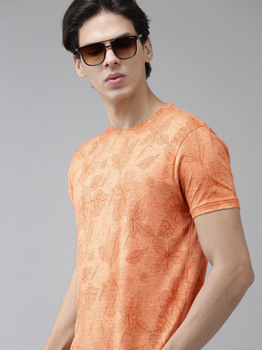 

BEAT LONDON by PEPE JEANS Men Orange Printed T-shirt