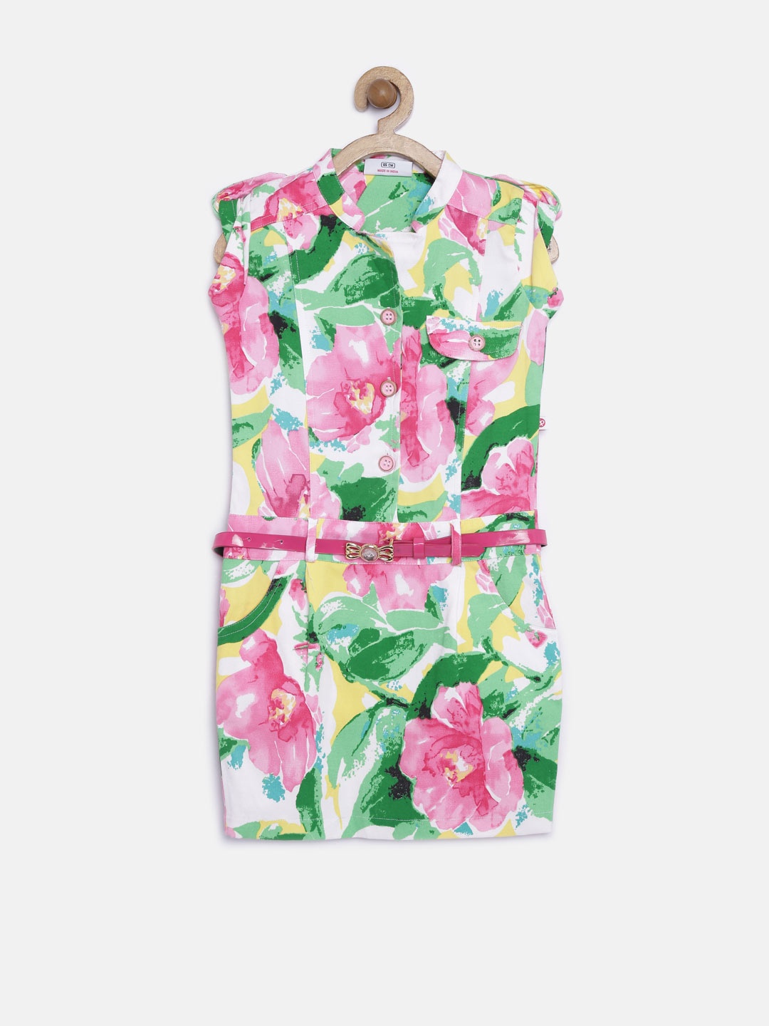 

Peppermint Girls Pink Floral Print Shift Dress