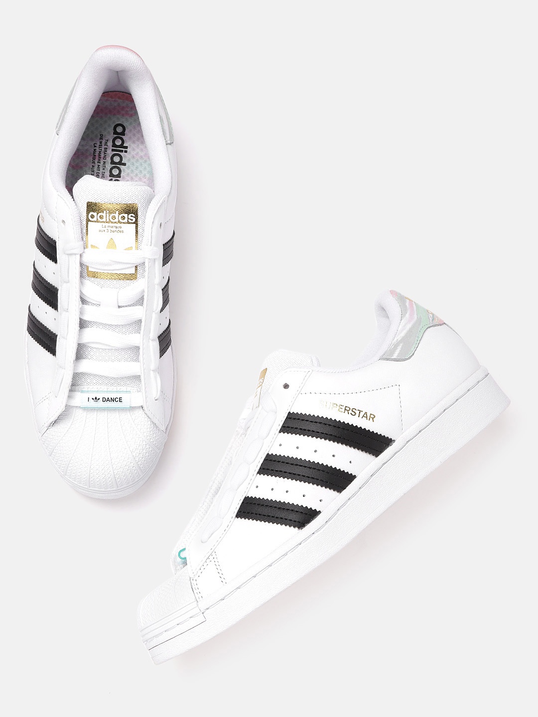

ADIDAS Originals Women White Solid Leather Excluding Trimmings Superstar Sneakers