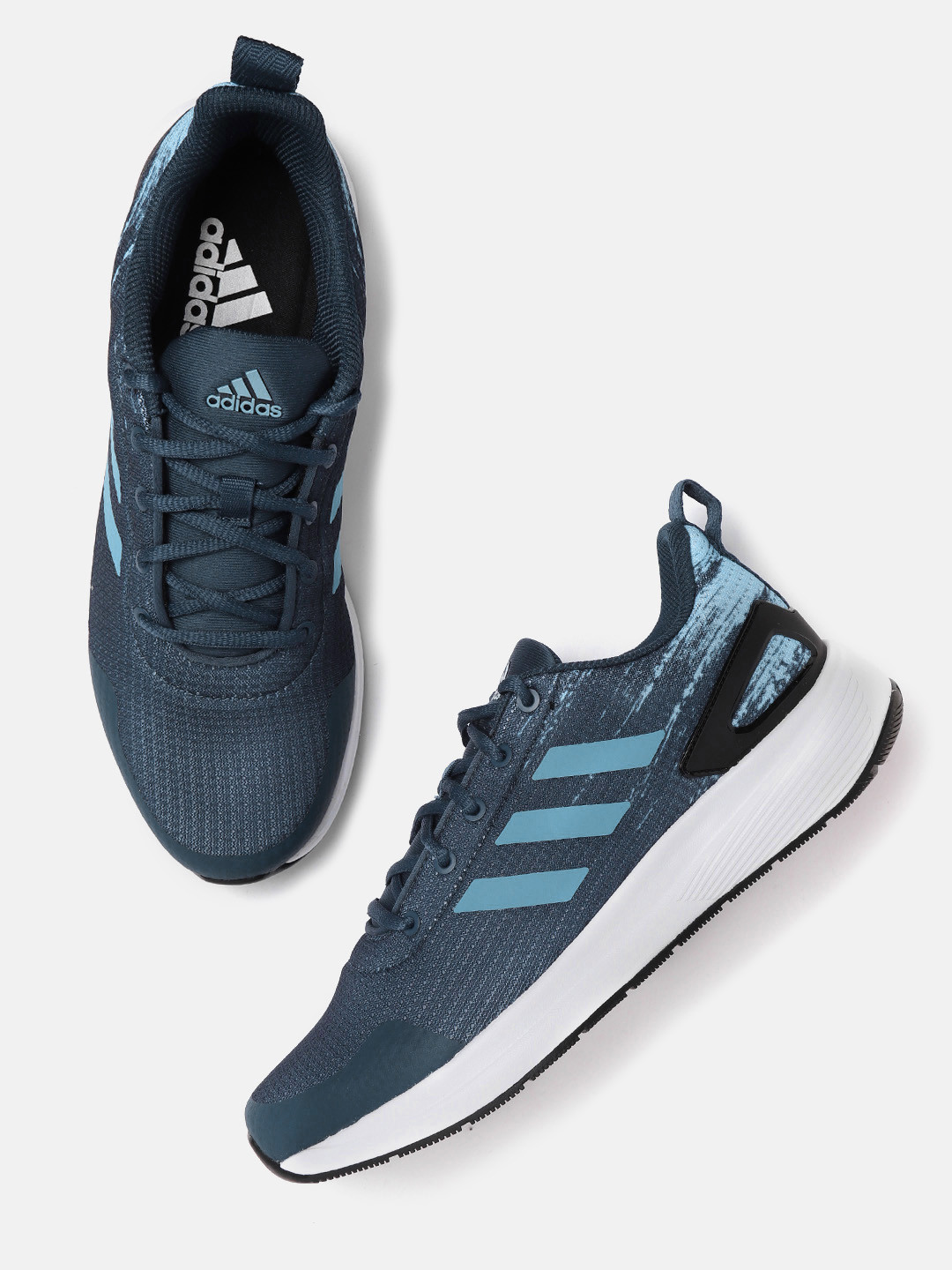 

ADIDAS Men Navy Blue Woven Design Jest Running Shoes