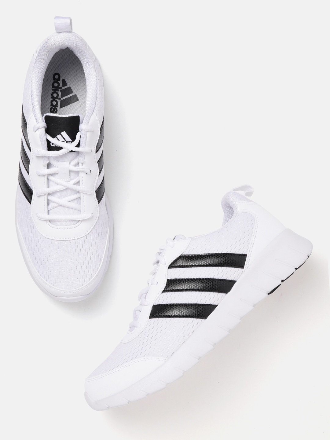 

ADIDAS Men White Woven Design Uniflow Running Shoes