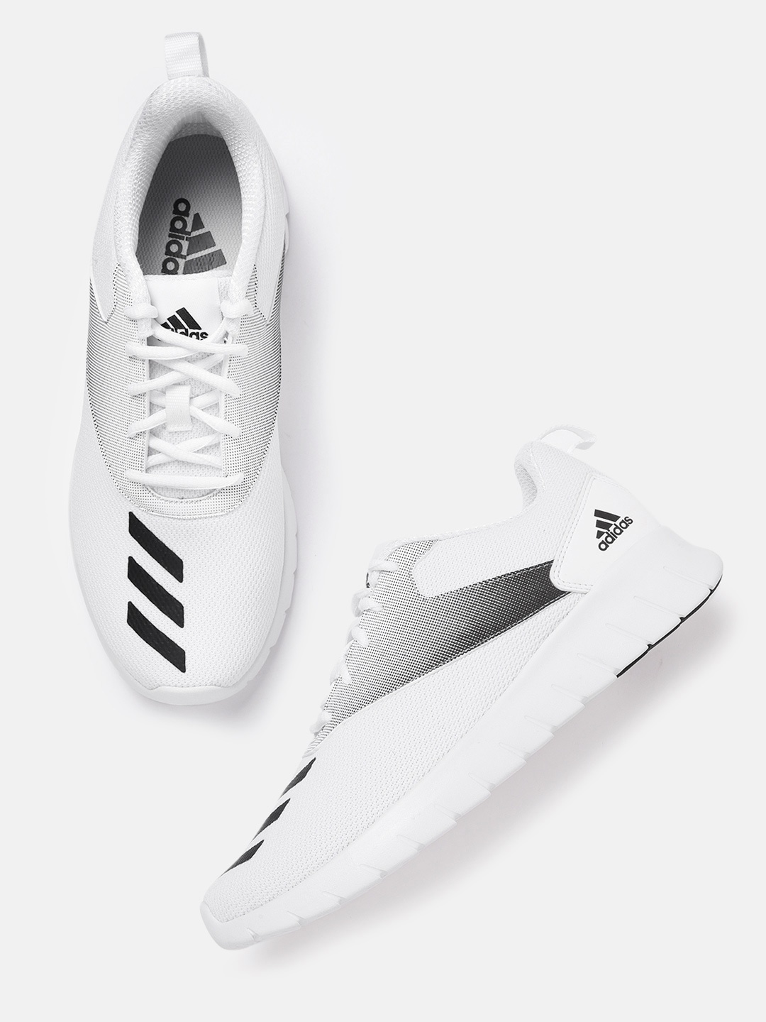 

ADIDAS Men White & Black Solid Shereton Running Shoes