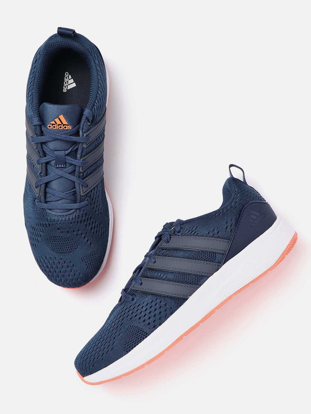 

ADIDAS Men Teal Blue Woven Design Adiwo Running Shoes
