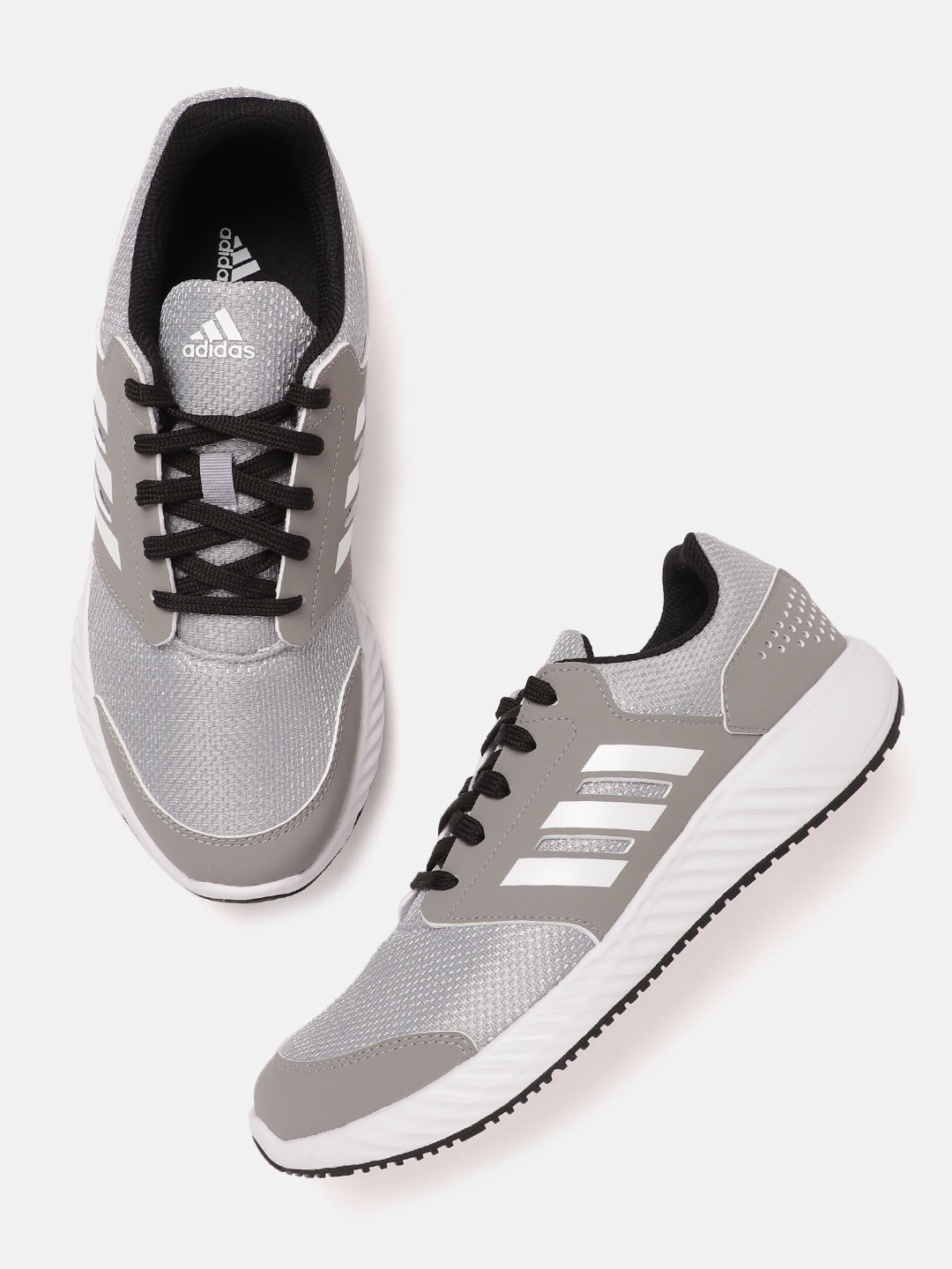 

ADIDAS Men Grey Woven Design Amp Running Shoes
