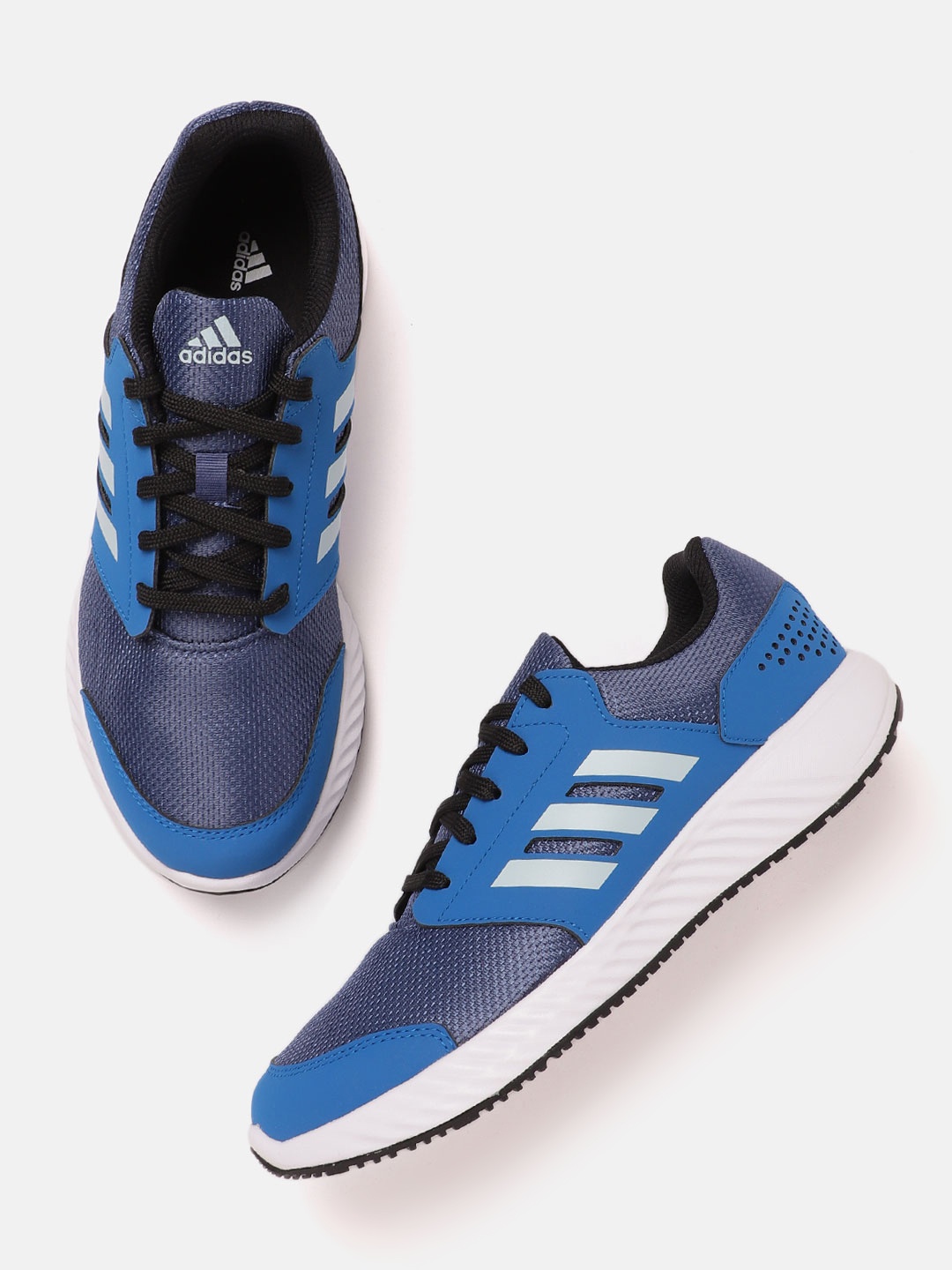 

ADIDAS Men Blue Woven Design Amp Running Shoes