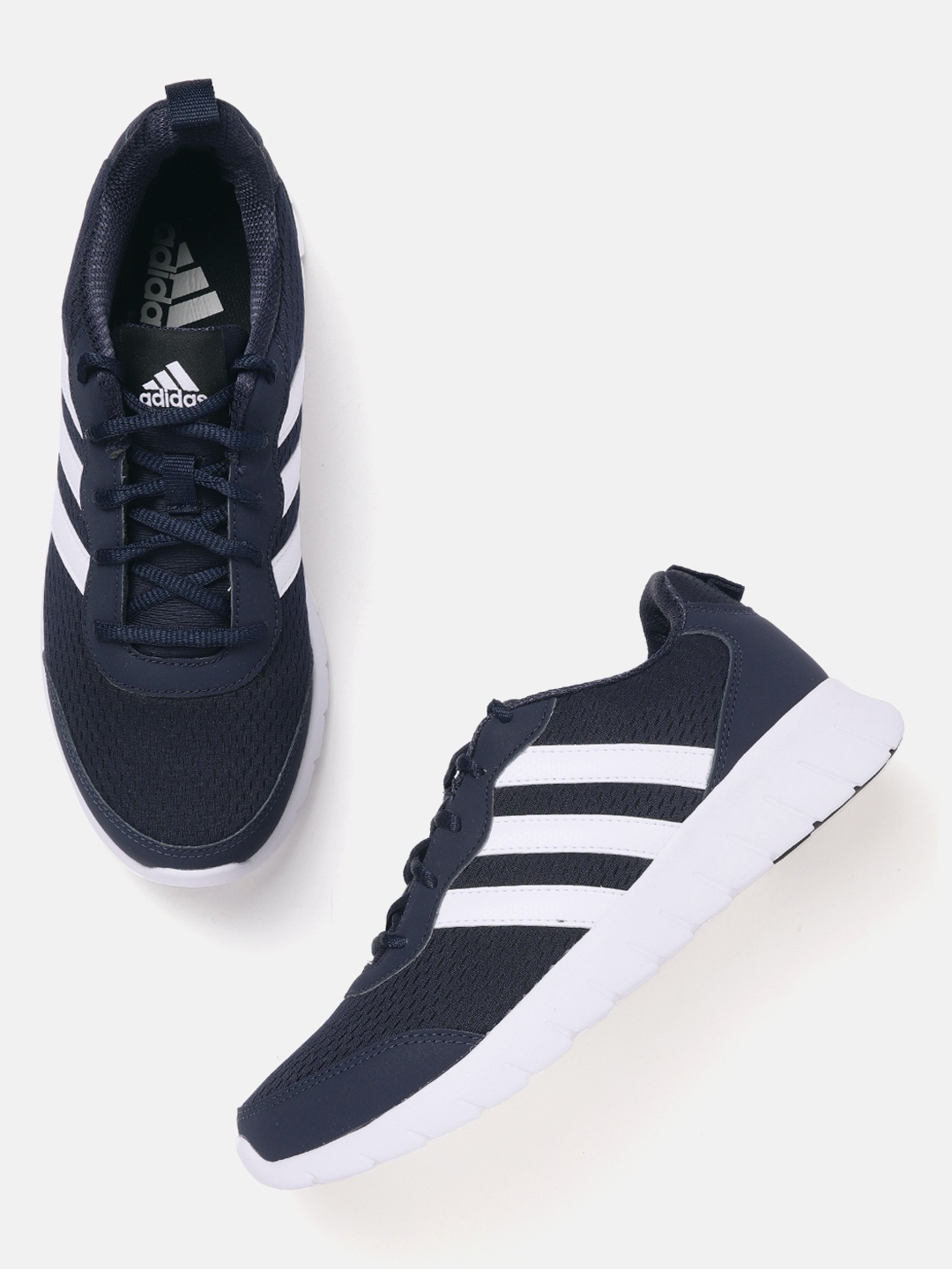 

ADIDAS Men Navy Blue Woven Design Uniflow Running Shoes
