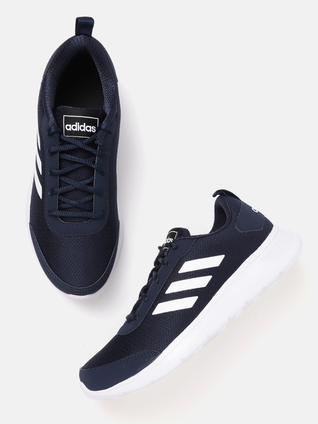 

ADIDAS Men Navy Blue Woven Design Clear Factor Running Shoes
