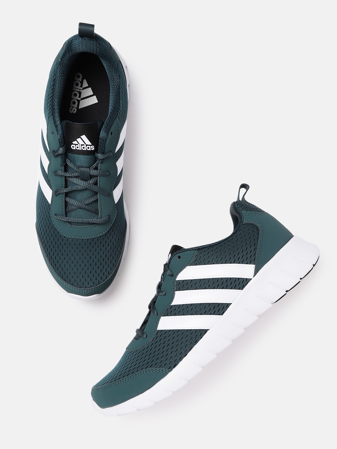 

ADIDAS Men Teal Green Woven Design Uniflow Running Shoes