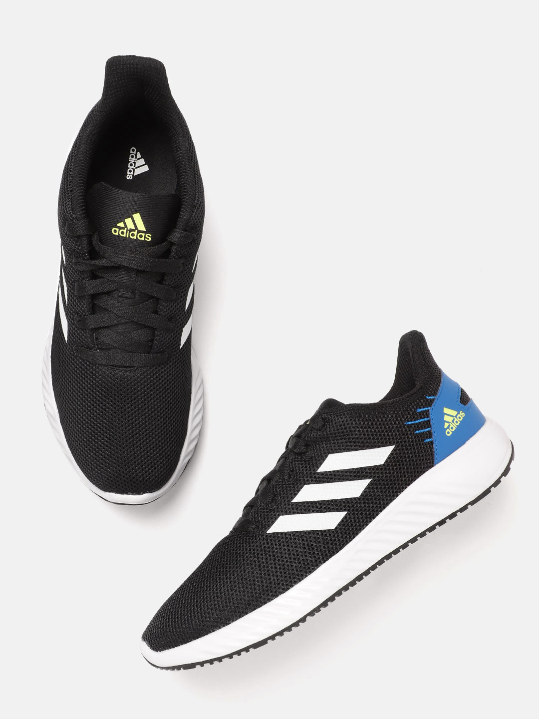 

ADIDAS Men Black Woven Design Pictoris Running Shoes