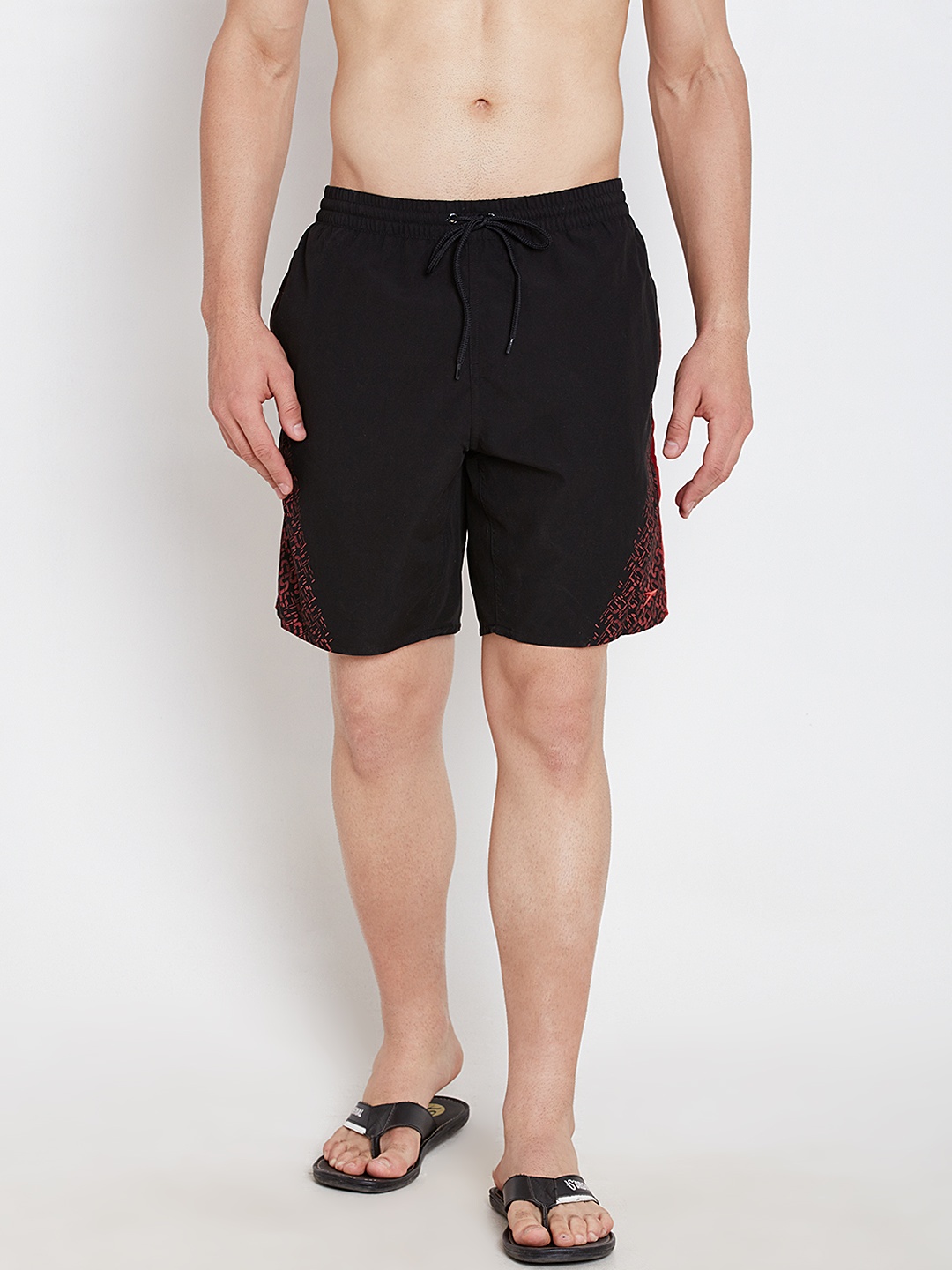 

Speedo Black Printed Detail Surfing Shorts