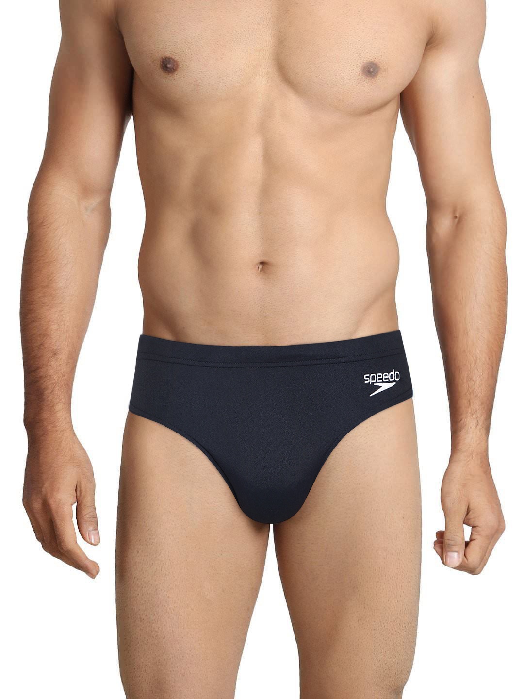 

Speedo Men Navy Endurance10 Swimming Briefs, Navy blue