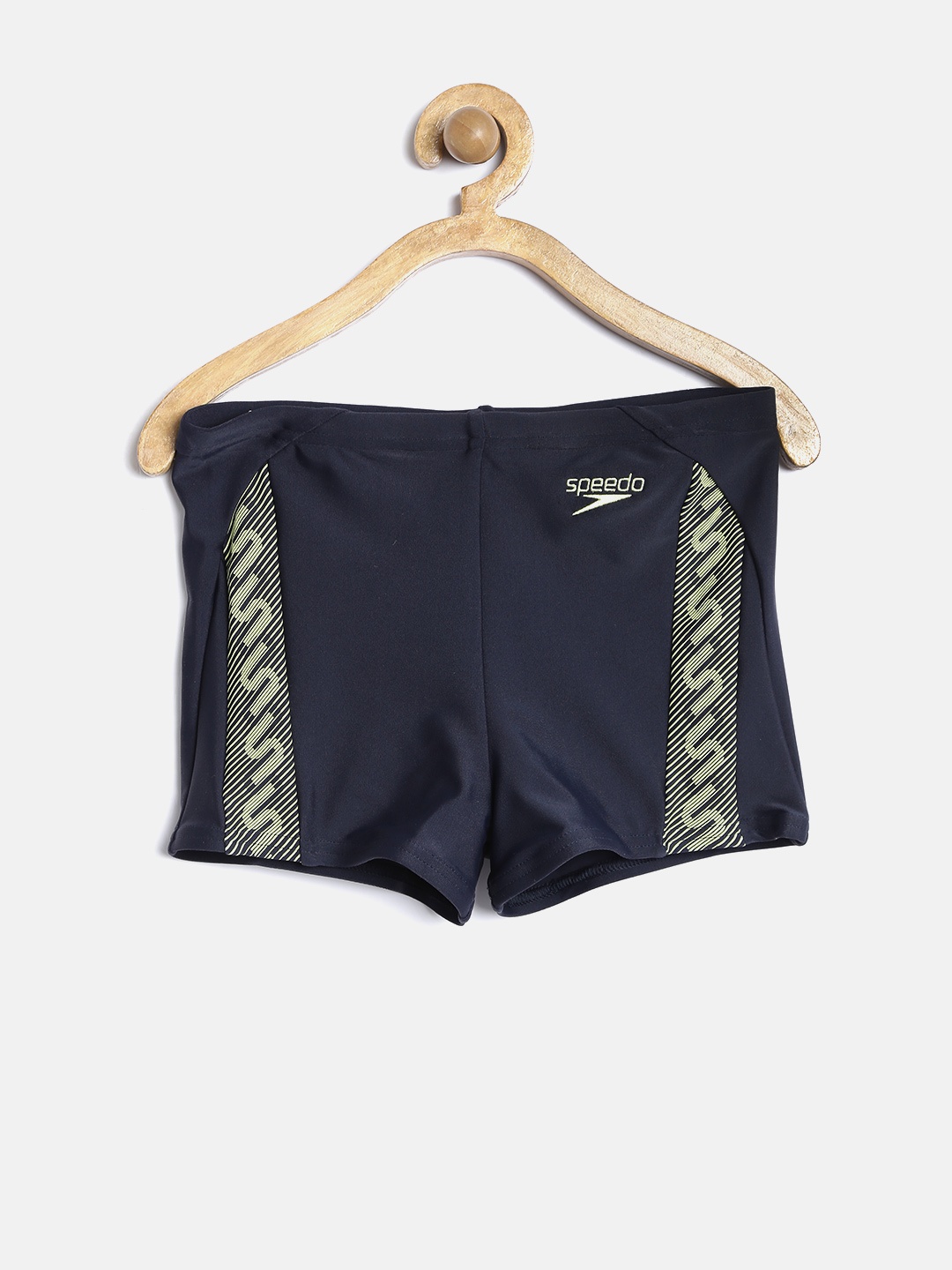 

Speedo Boys Navy Printed Swim Shorts 8093149208, Navy blue