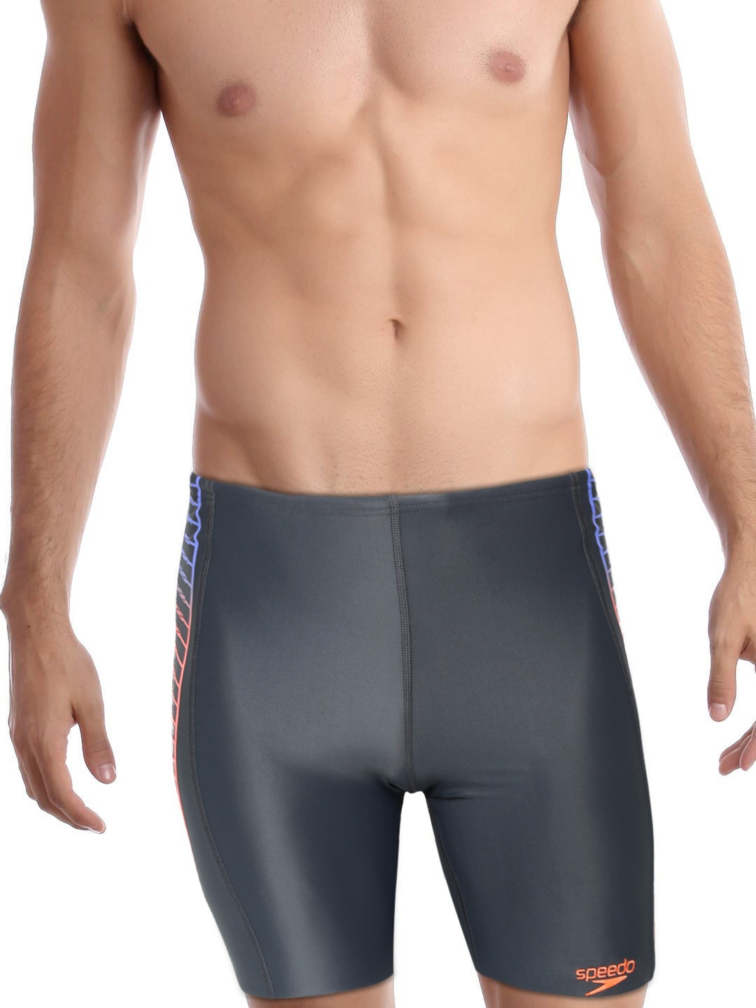 

Speedo Men Grey Printed Swim Shorts 804512A824