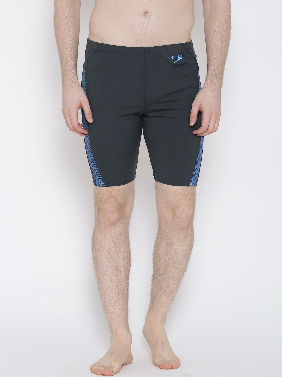 

Speedo Men Grey Printed Swim Shorts 808743A585
