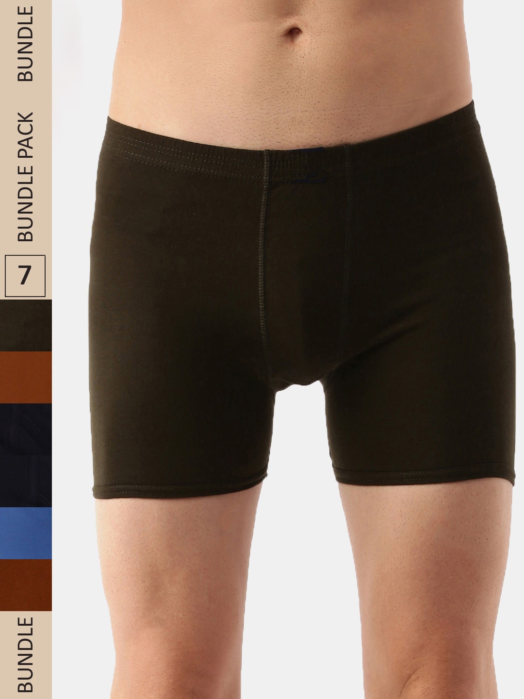 

Dollar Lehar Combed Cotton Men Pack Of 7 Trunks MLHTR-05, Assorted