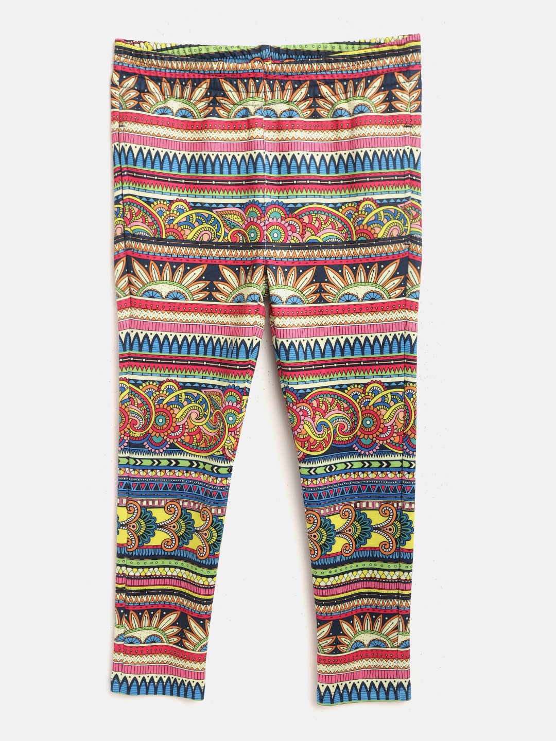 

Cherry Crumble Girls Multi-Coloured Aztec Print Leggings
