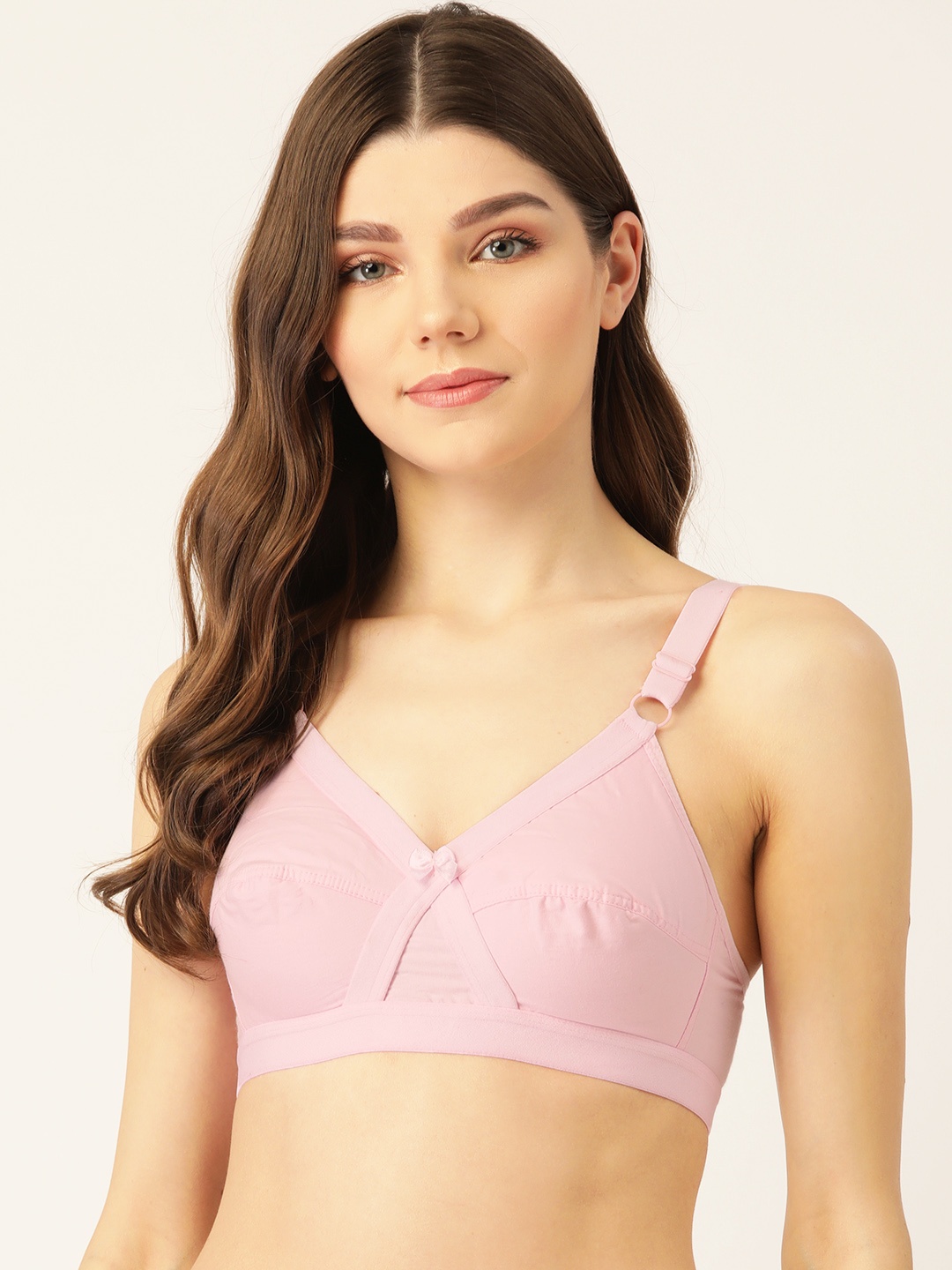 

Lady Lyka Pink Solid Non-Wired Non Padded Everyday Bra XFIT-NU