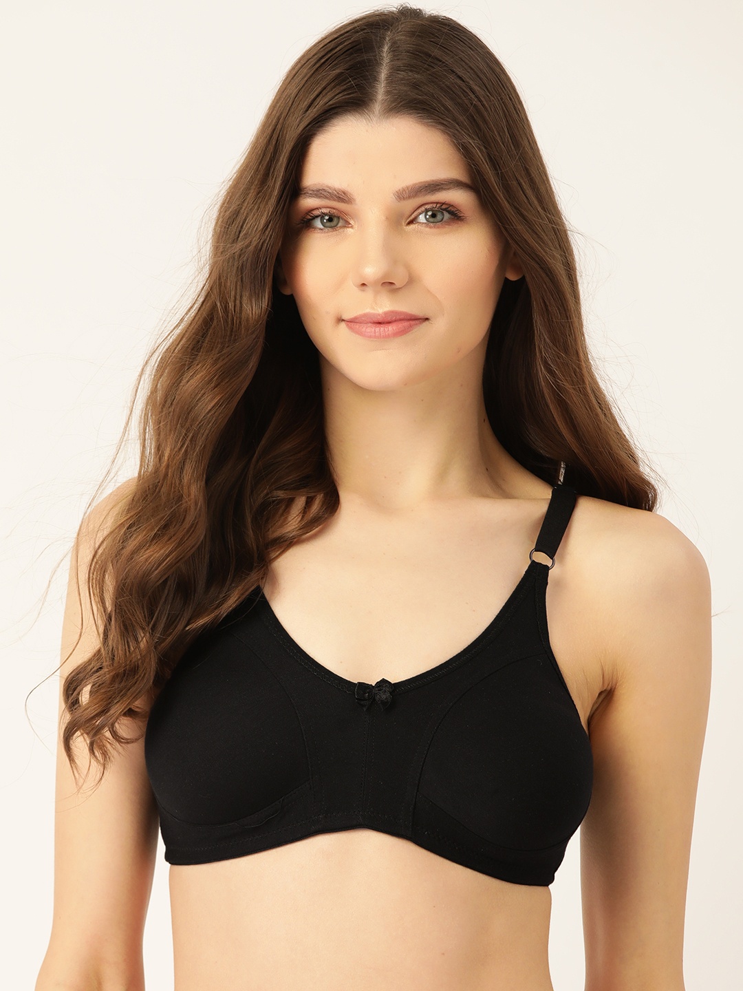 

Lady Lyka Black Solid Non-Wired Non Padded T-shirt Bra LIBERTY-03-BLK